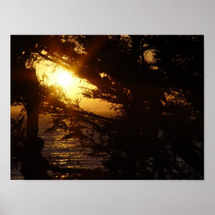 Mondlicht am Strand von Moonstone Poster