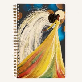 Mondlicht-Angel-Spiral-Notebook (5.5 x 8.5) Notizblock