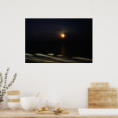 Mondlicht auf dem Ozean Poster (Küche)