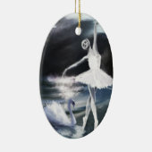 Mondlicht auf dem Swan Lake Ornament (Rechts)