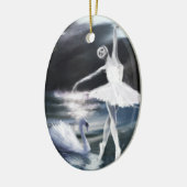 Mondlicht auf dem Swan Lake Ornament (Links)