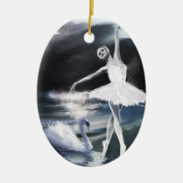 Mondlicht auf dem Swan Lake Ornament