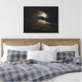 Mondlicht auf Wolken Night Sky Canvas Print Leinwanddruck (Insitu (Schlafzimmer))