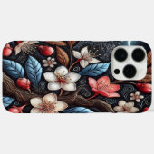 Mondlicht aufblühendes Kirschbaum-Design Case-Mate iPhone Hülle (Rückseite (Horizontal))