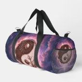 Mondlicht Balance – Yin Yang des ewigen Lichts. Duffle Bag (Rechte Ecke)