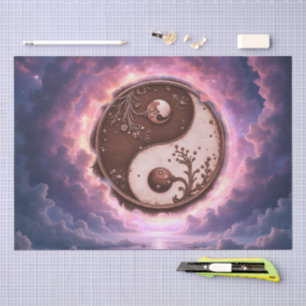 Mondlicht Balance – Yin Yang des ewigen Lichts. Seidenpapier