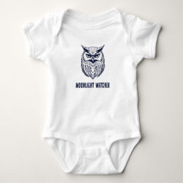 Mondlicht-Beobachter – Eulen-Design Babys Bodysuit Baby Strampler