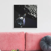 Mondlicht-Beobachtung Leinwanddruck (Insitu (Wohnzimmer))
