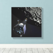 Mondlicht-Beobachtung Leinwanddruck (Insitu (Holzboden))