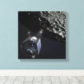 Mondlicht-Beobachtung Leinwanddruck (Insitu (Holzboden))