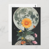 Mondlicht blüht über den rustikalen Charme (2) Postkarte (Vorne/Hinten)