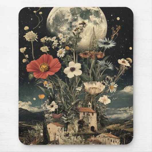 Mondlicht blüht über den rustikalen Charme Mousepad (Vorne)