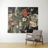 Mondlicht blüht über den rustikalen Charme Wandteppich (Beispiel (Horizontal))