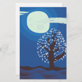 Mondlicht Briefpapier (Vorne/Hinten)