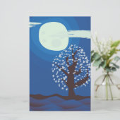 Mondlicht Briefpapier (Stehend Vorderseite)