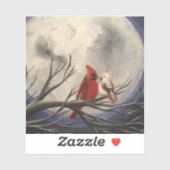 Mondlicht Datum Nachtaufkleber Aufkleber (Blatt)