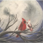 Mondlicht Datum Nachtaufkleber Aufkleber (Vorderseite)