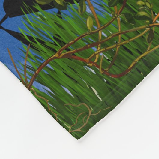 Mondlicht Deer Fleecedecke (Ecke)