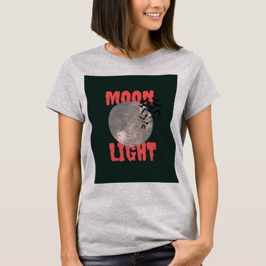 Mondlicht-Design T-Shirt (Vorderseite)