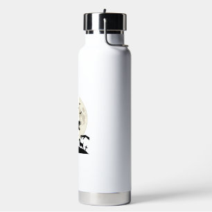 Mondlicht-Dinosaurier-Hund-Friedhof-Silhouette-Shi Trinkflasche