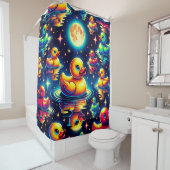 "Mondlicht-Duckies" aus der Mitte des Jahrhunderts Duschvorhang (Beispiel)