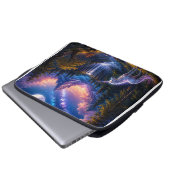 Mondlicht-Einhorn-Fantasy-Landschaft Laptopschutzhülle (Vorne Knopf)