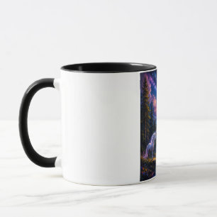 Mondlicht-Einhorn-Fantasy-Landschaft-Tasse Tasse