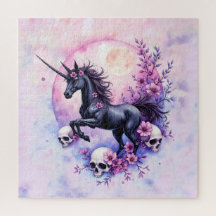 Mondlicht-Einhorn unter vergessenen Rosen,