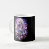 Mondlicht Einhornträume Kaffeetasse (Vorderseite Links)