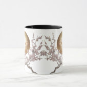 Mondlicht - Eleganter Halbmond & Kirsche Tasse (Zentrum)