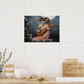 Mondlicht-Elf und Lute-Poster Poster (Küche)