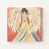 Mondlicht-Engel und Praegel-Engel-Spiral-Notebook Notizblock (Rückseite)