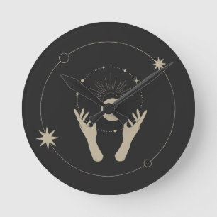 Mondlicht-Fantasie-Ästhetik-Design Runde Wanduhr