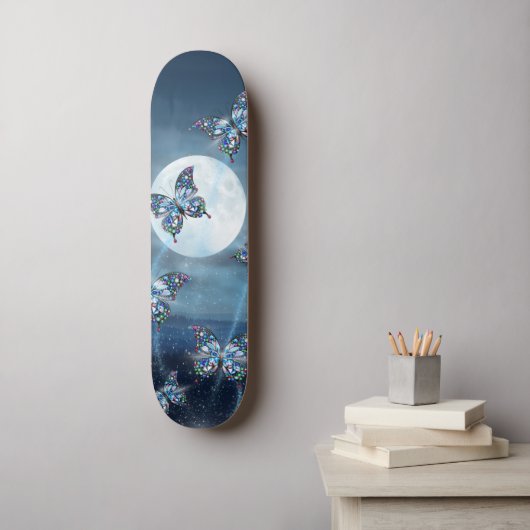 Mondlicht-Flattern Skateboard (Wandkunst)