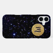 Mondlicht-Galaxie-Monogramm-Etasche - Mate iPhone- iPhone Hülle (Rückseite (Horizontal))