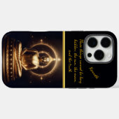Mondlicht Goldener Buddha. Kunst der AI Case-Mate iPhone Hülle (Rückseite (Horizontal))