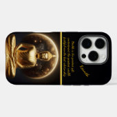 Mondlicht Goldener Buddha. Kunst der AI Case-Mate iPhone Hülle (Rückseite (Horizontal))