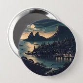Mondlicht-Hafen Button (Vorne & Hinten)