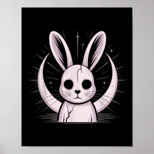 Mondlicht-Häschen Nge Alt-Kaninchen-Horror-Hexe Mo Poster