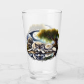 Mondlicht-Heiligkeit ein schlummernder Wolf Glas (Rückseite)