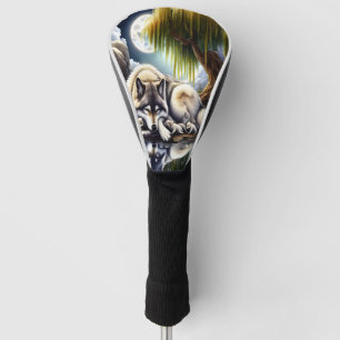 Mondlicht-Heiligkeit ein schlummernder Wolf Golf Headcover