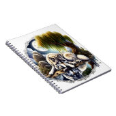 Mondlicht-Heiligkeit ein schlummernder Wolf Notizblock (Rechte Seite)