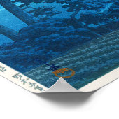 Mondlicht in Magome, Hasui Kawase, Woodcut Poster (Ecke)