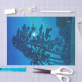 Mondlicht in Magome, Hasui Kawase, Woodcut Seidenpapier (Handwerk)