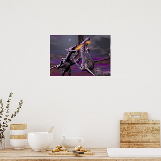 Mondlicht-Kampf Poster (Küche)