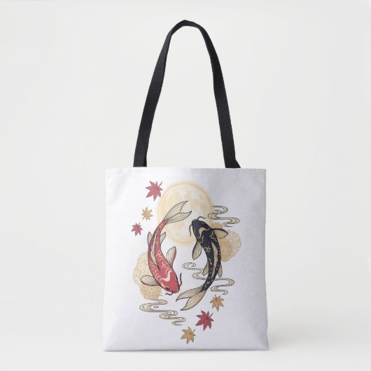 Mondlicht-Karpfen-Geistgarten Tasche (Vorderseite)
