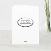 Mondlicht-Katze auf Zaun Karte (Rückseite)