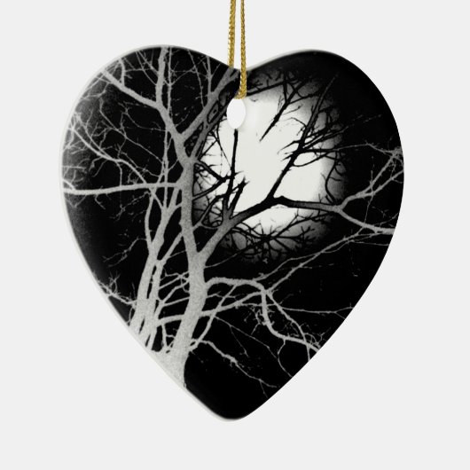 Mondlicht Keramik Ornament (Rechts)