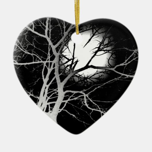 Mondlicht Keramik Ornament (Vorne)