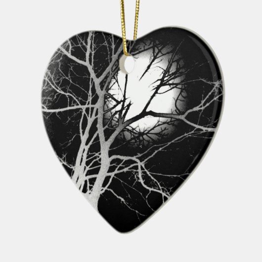 Mondlicht Keramik Ornament (Links)